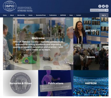 screenshot of website